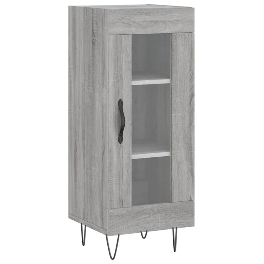 Buffet haut Sonoma gris 34,5x34x180 cm Bois d'ingénierie - 5