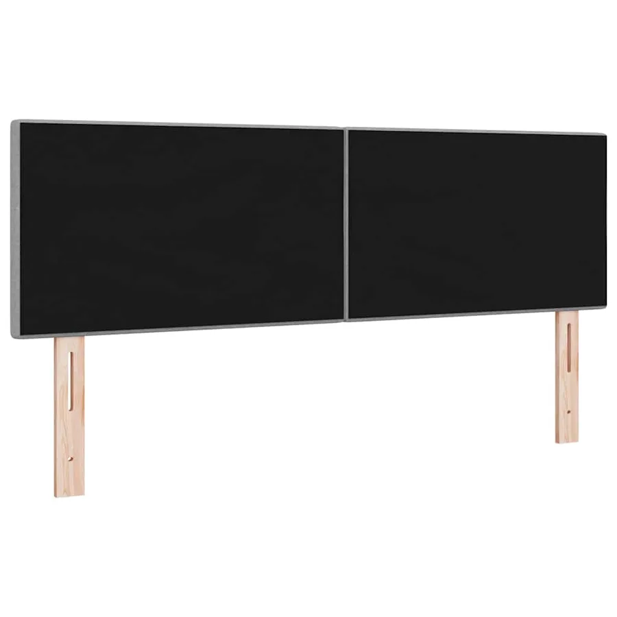 Tête de lit réglable en hauteur Gris clair 144 cm tissu - 4