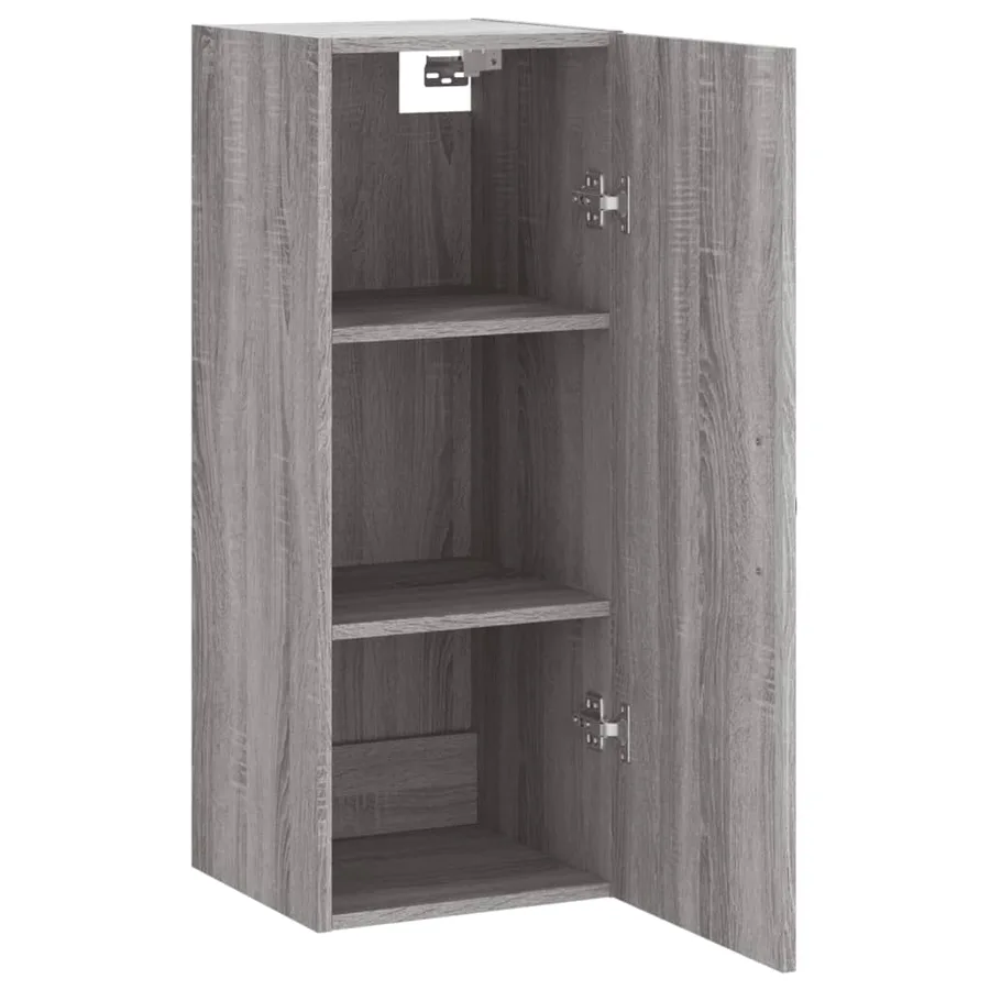 Armoire murale sonoma gris 34,5x34x90 cm bois d'ingénierie - 5
