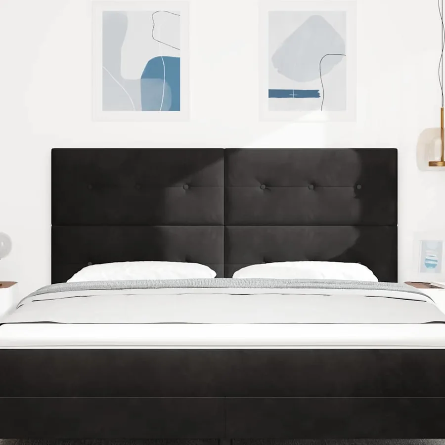 Tête de lit Noir 180 cm Velours