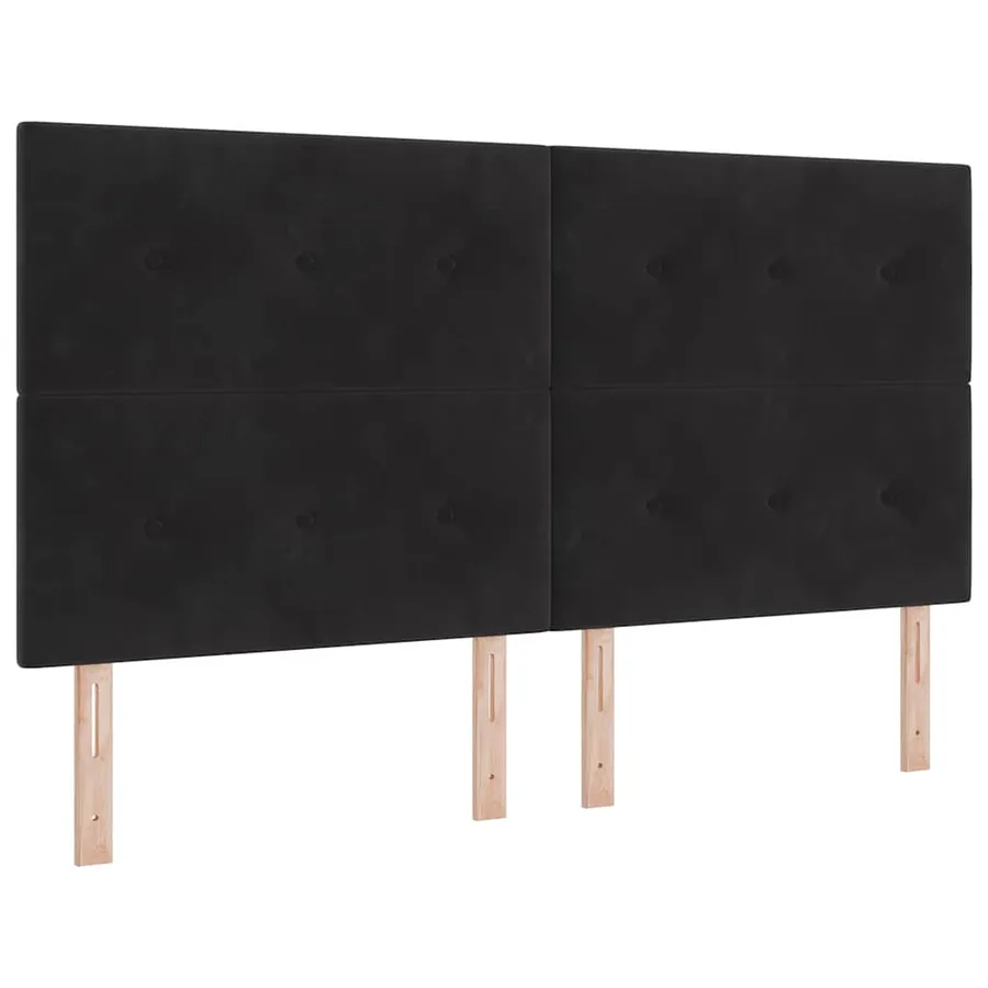 Tête de lit Noir 180 cm Velours - 2