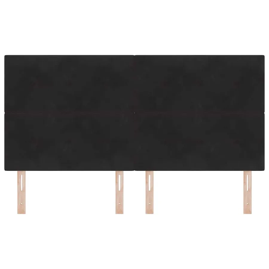 Tête de lit Noir 180 cm Velours - 3
