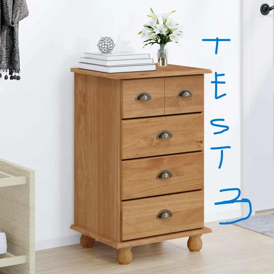 Commode 5-Tiroir ASKIM Marron 48,5 x 40 x 79 cm