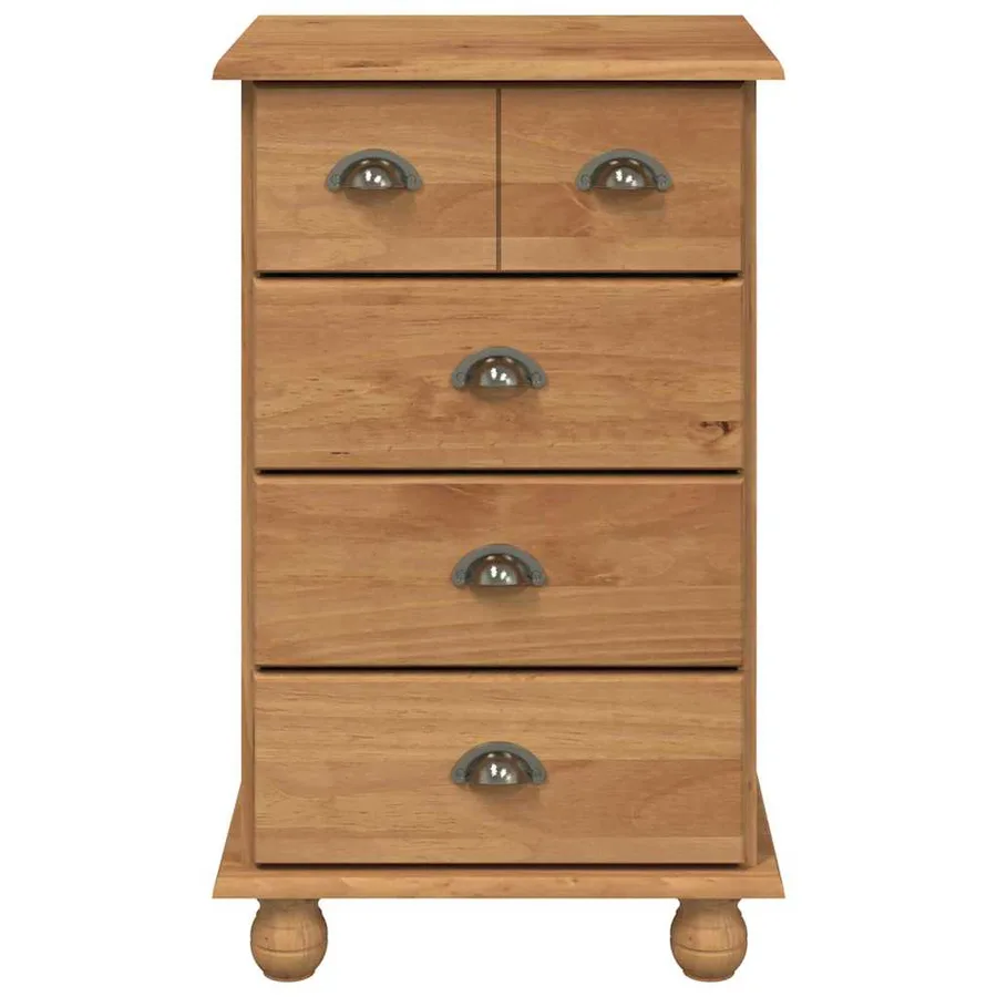 Commode 5-Tiroir ASKIM Marron 48,5 x 40 x 79 cm - 6