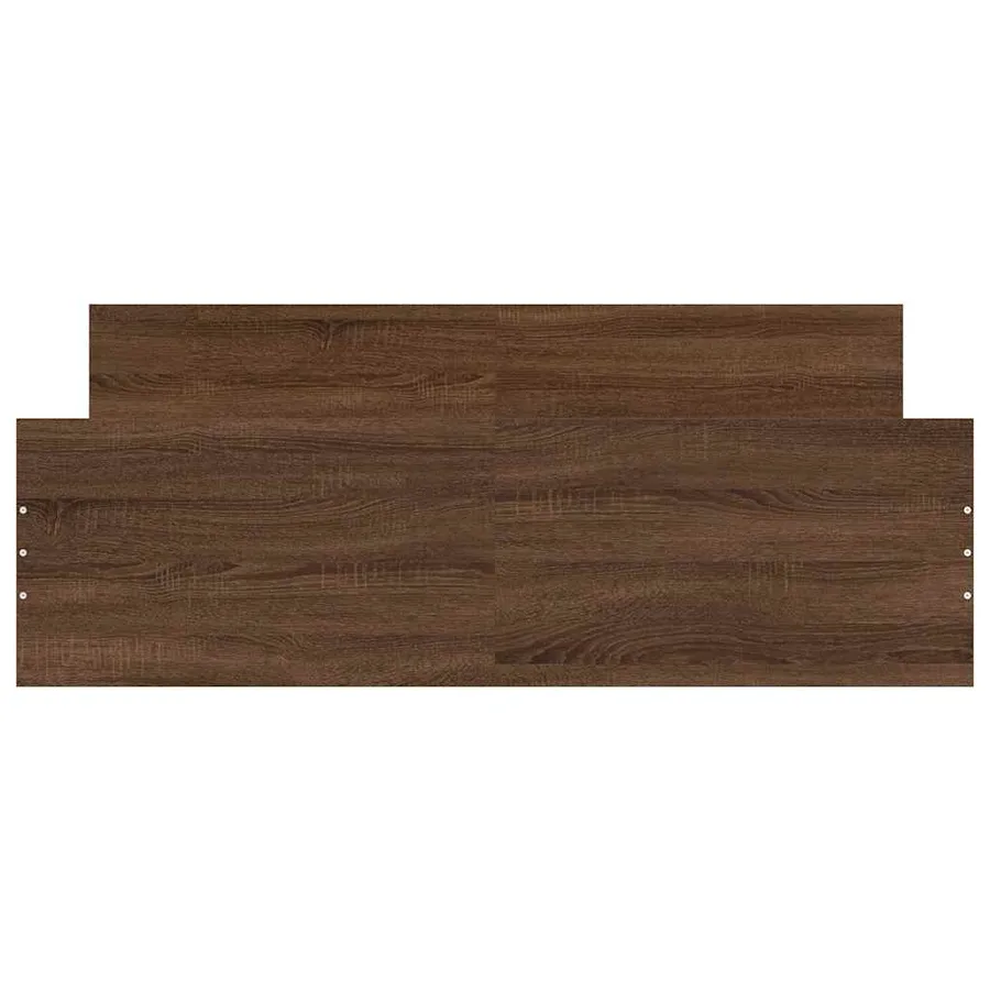 Cadre de lit sans matelas chêne marron 120x200 cm - 6