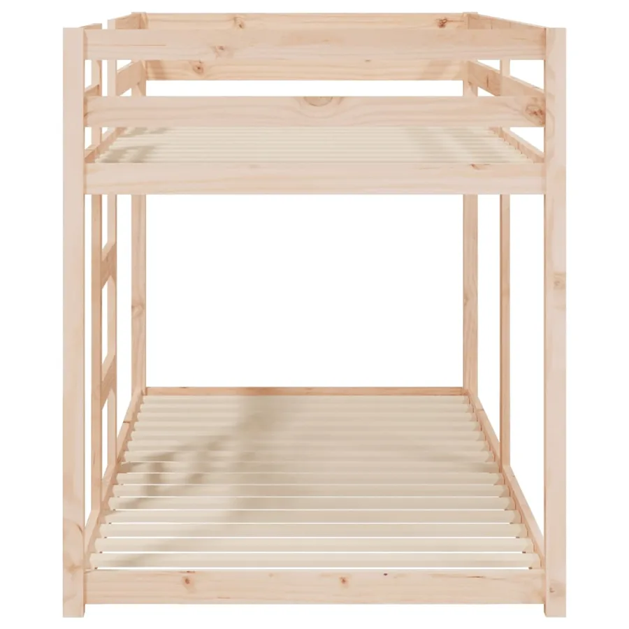 Lit superposé sans matelas 90x200 cm bois de pin massif - 6