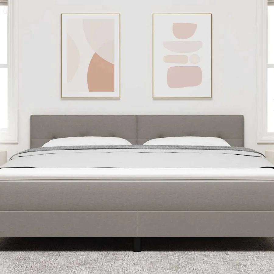 Tête de lit LED avec bandes LED Taupe 180 cm tissu - 3