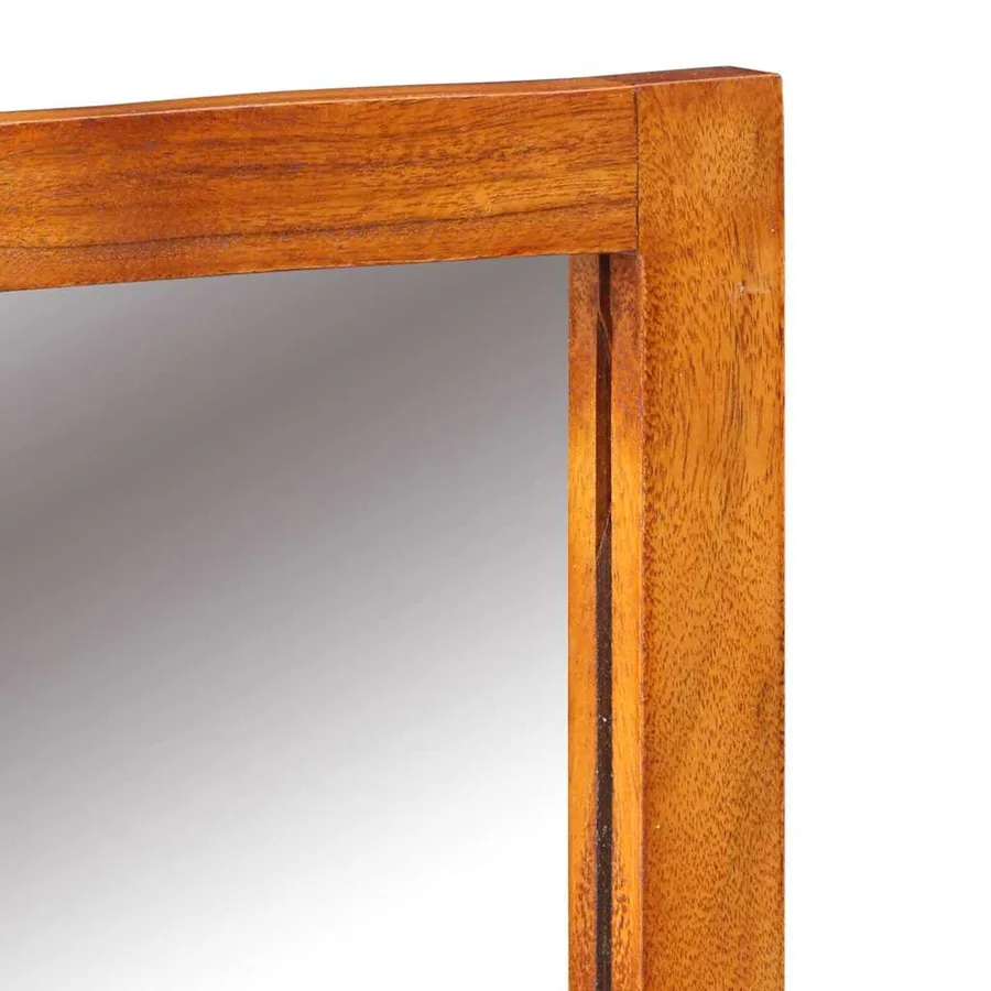 Table de Toilette Marron 90 x 45 x 75 cm Bois d'Acacia Massif - 11