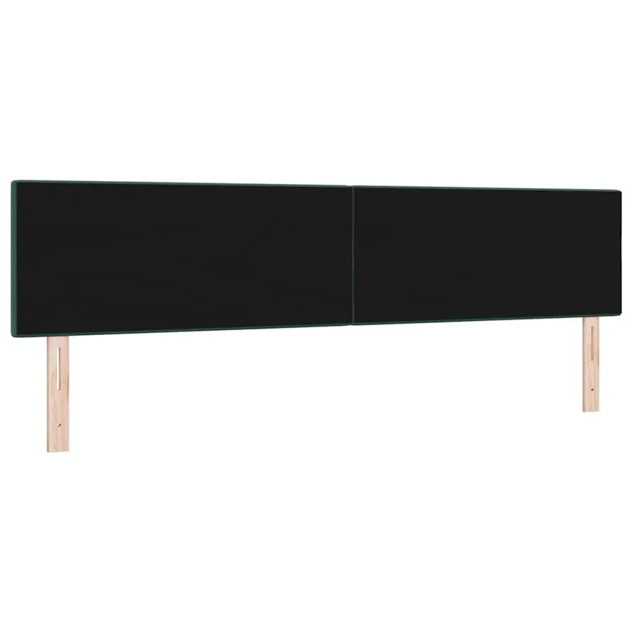 Tête de lit Vert foncé 200 cm Velours - 4