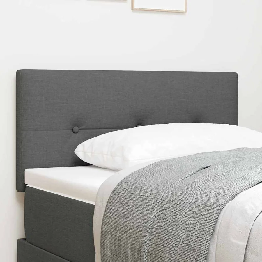 Tête de lit réglable en hauteur Gris foncé 100 cm tissu