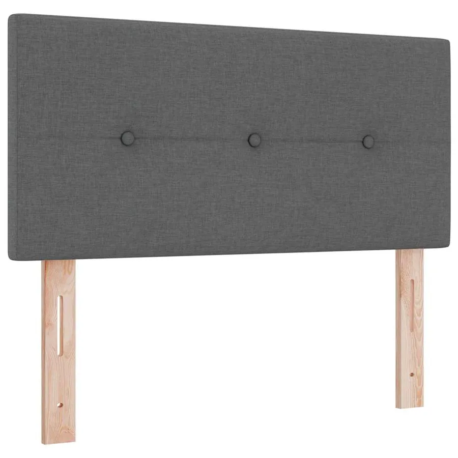 Tête de lit réglable en hauteur Gris foncé 100 cm tissu - 2