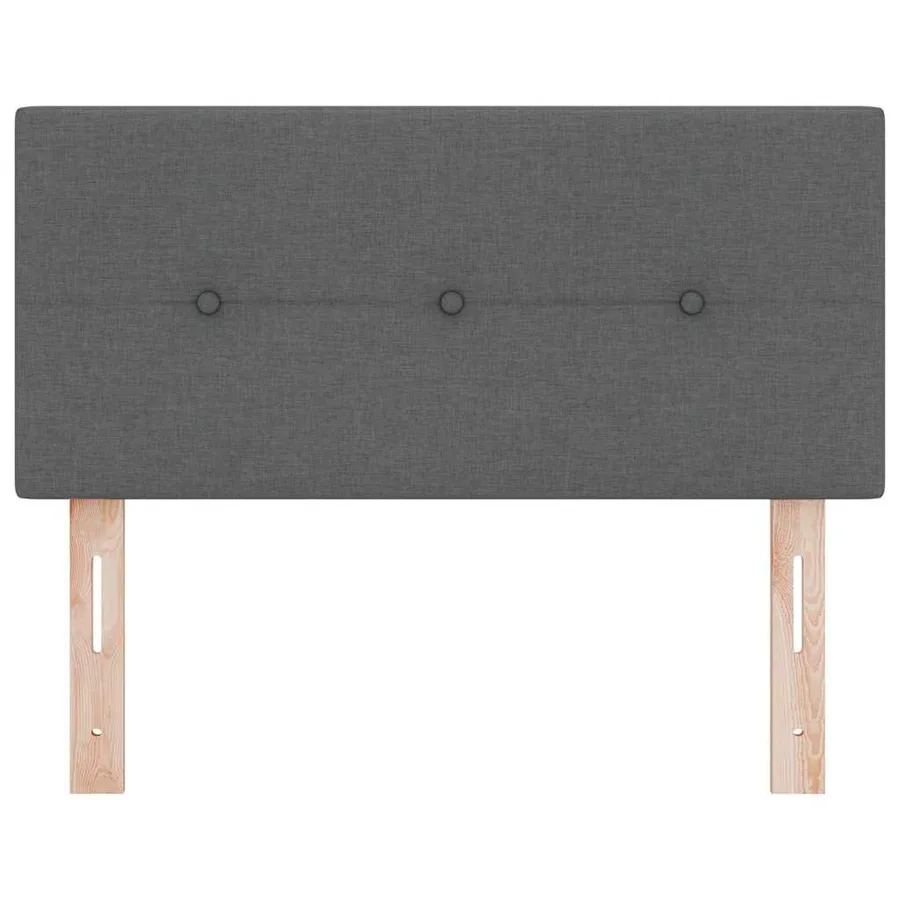 Tête de lit réglable en hauteur Gris foncé 100 cm tissu - 4