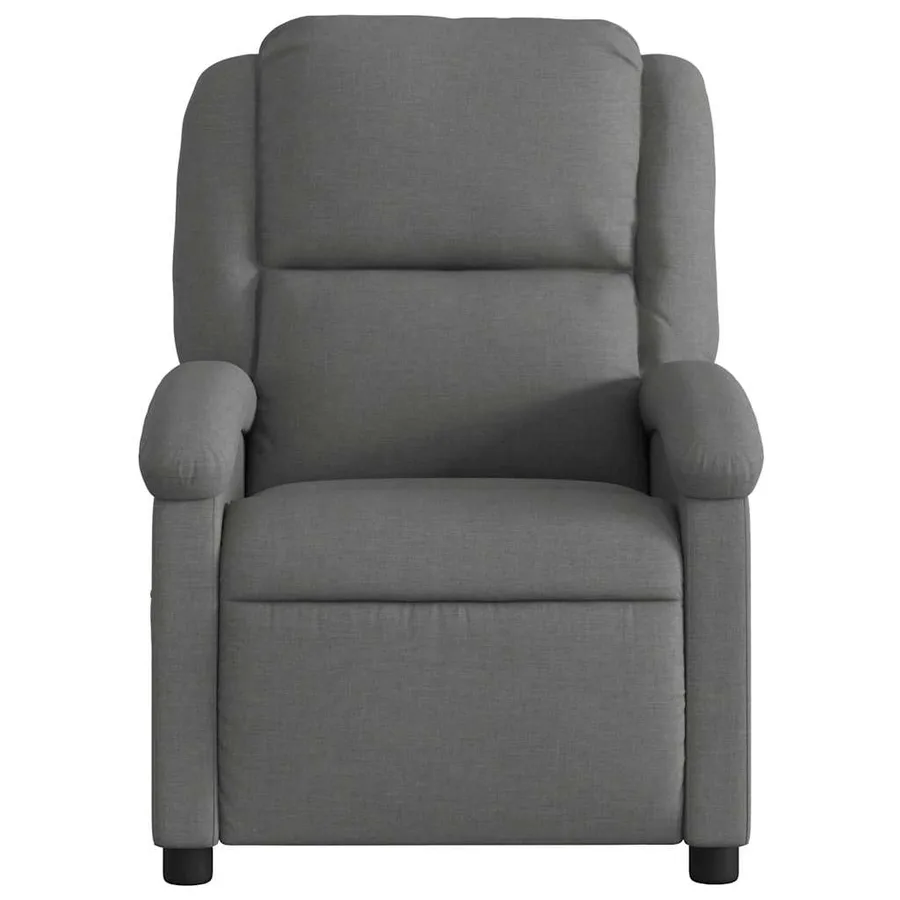 Fauteuil inclinable en tissu gris foncé - 3