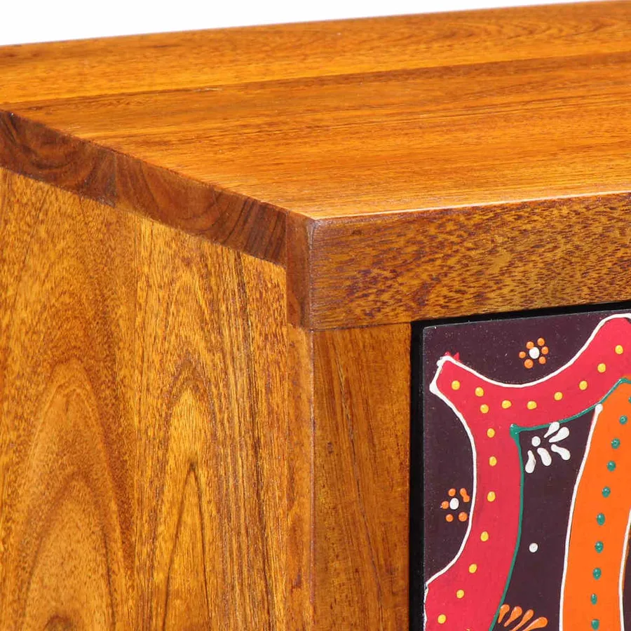 Cabinet de chevet avec tiroir 2 pcs Marron 35 x 30 x 40 cm - 9