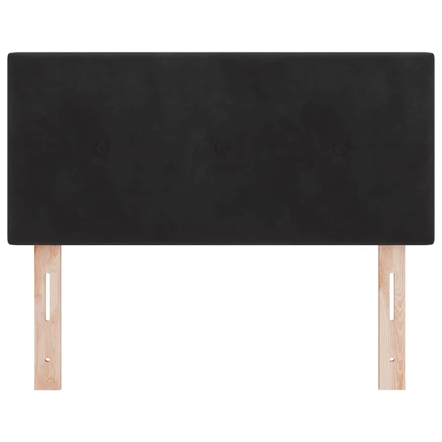 Tête de lit Noir 90 cm Velours - 4
