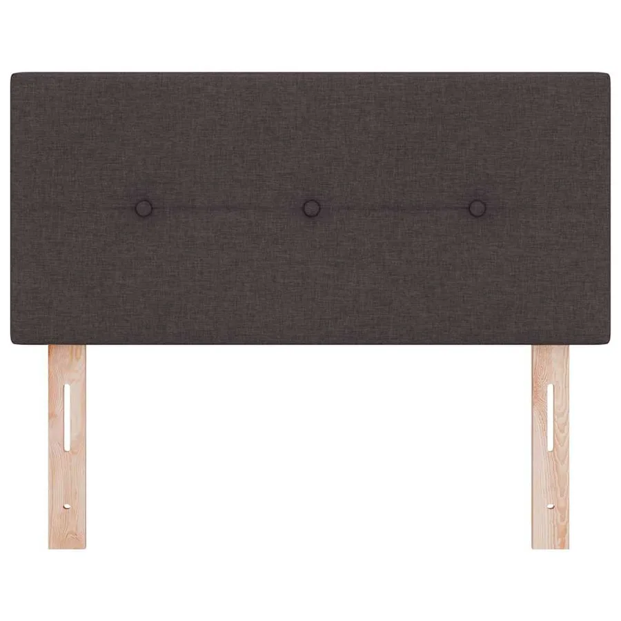 Tête de lit LED avec bandes LED Marron foncé 100 cm tissu - 5