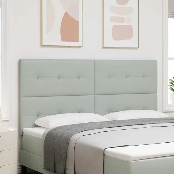 Tête de lit Gris clair 180 cm Velours