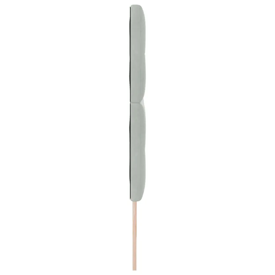 Tête de lit Gris clair 180 cm Velours - 5