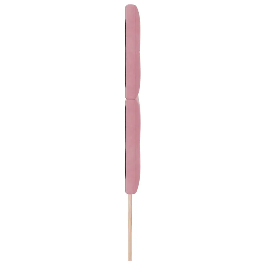 Tête de lit LED avec bandes LED Rose 200 cm Velours - 6
