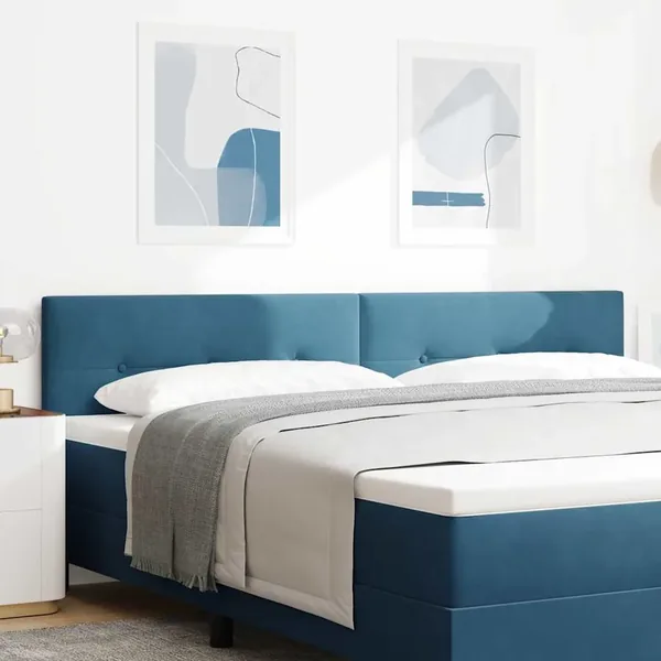 Tête de lit Bleu foncé 200 cm Velours