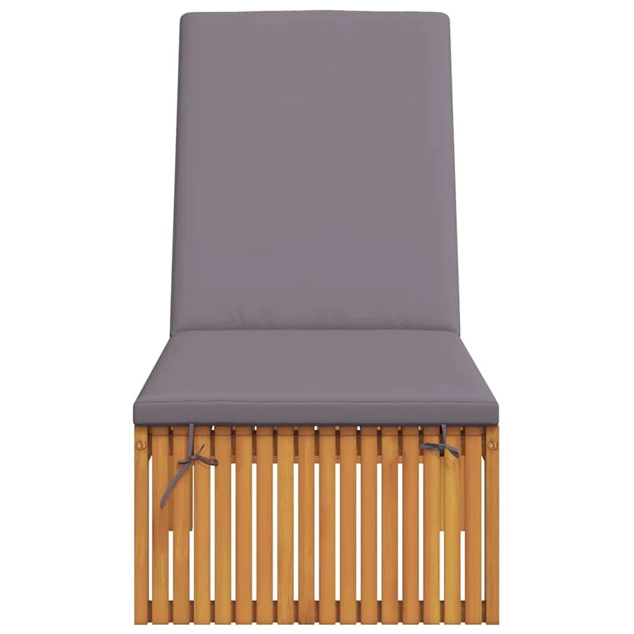 Transat Huile Naturelle 200 x 55 x 94 cm Bois d'acacia massif - 4