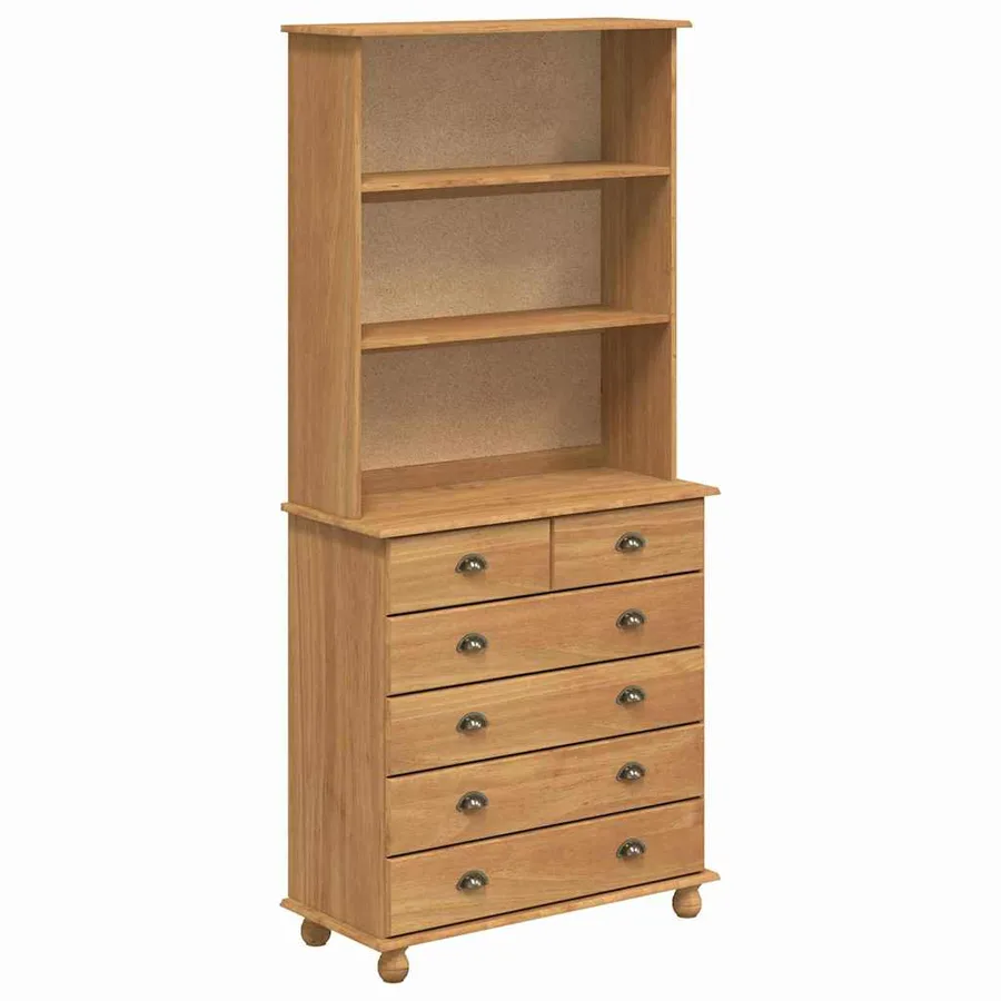 Hutch ASKIM Cire de Miel 91 x 40 x 200,5 cm Bois de pin massif - 2