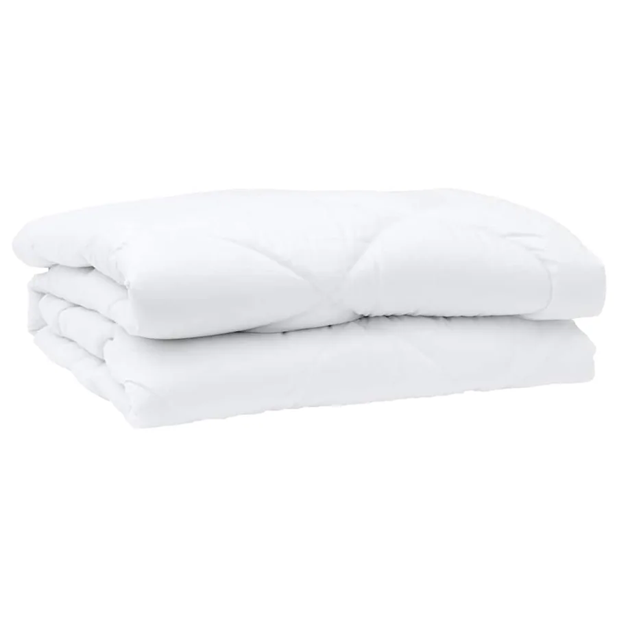 Couette Blanc 240 x 220 x 4 cm Polyester - 4