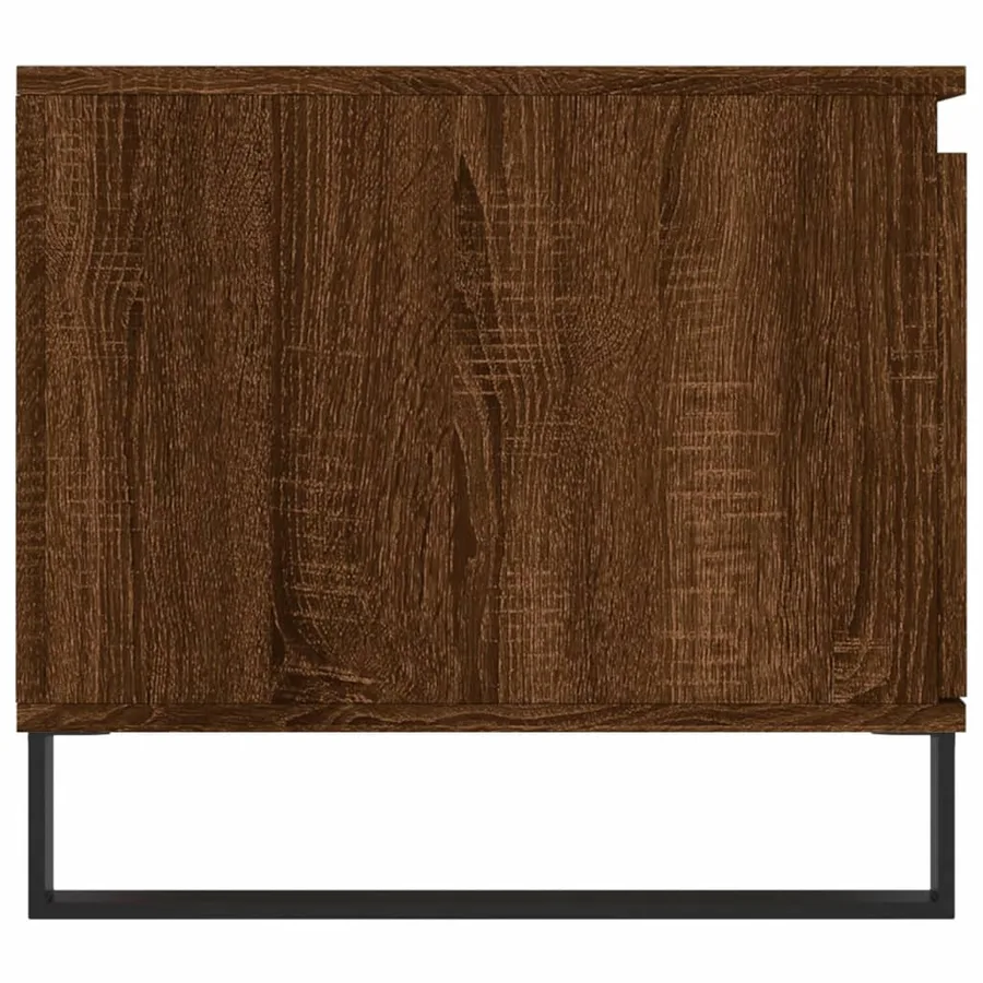 Table basse Chêne marron 100x50x45 cm Bois d'ingénierie - 7