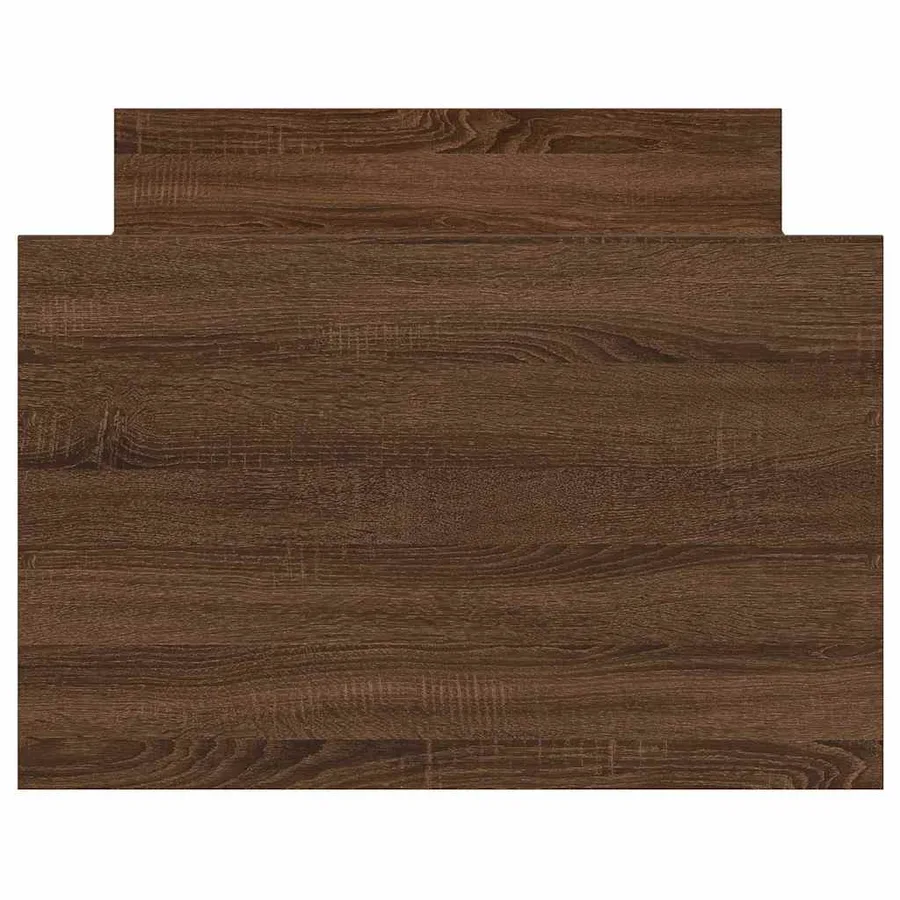 Cadre de lit sans matelas chêne marron 75x190 cm - 7
