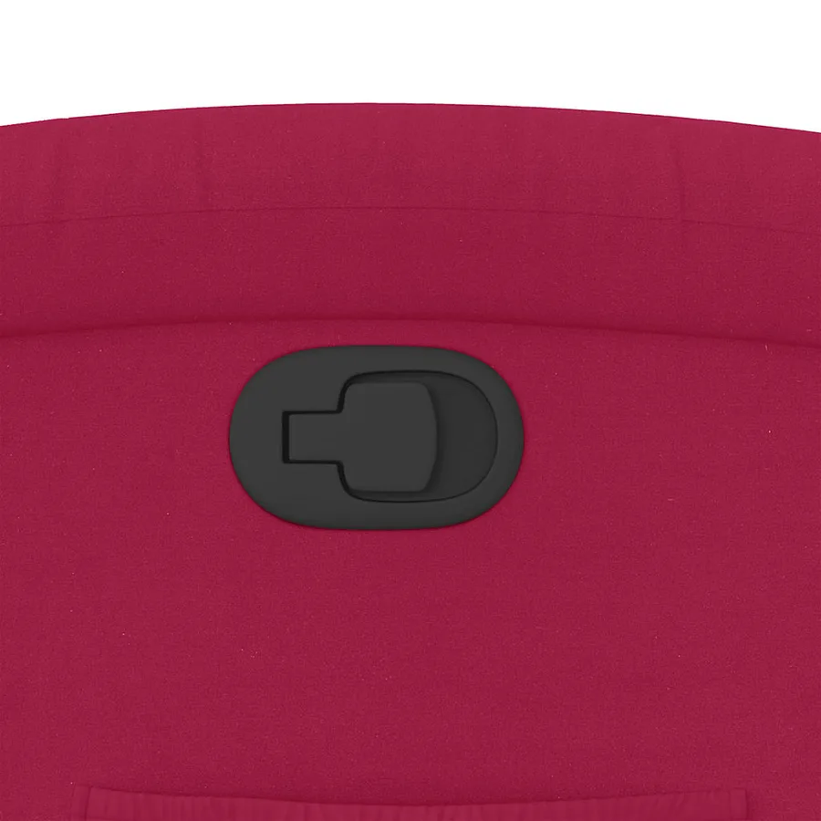 Fauteuil inclinable rouge bordeaux velours - 9