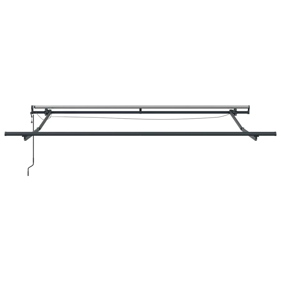 Auvent rétractable Noir 350 x 250 cm Polyester - 9
