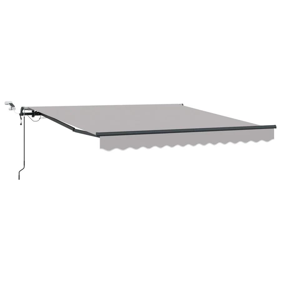 Auvent rétractable Gris clair 350 x 250 cm Polyester - 2