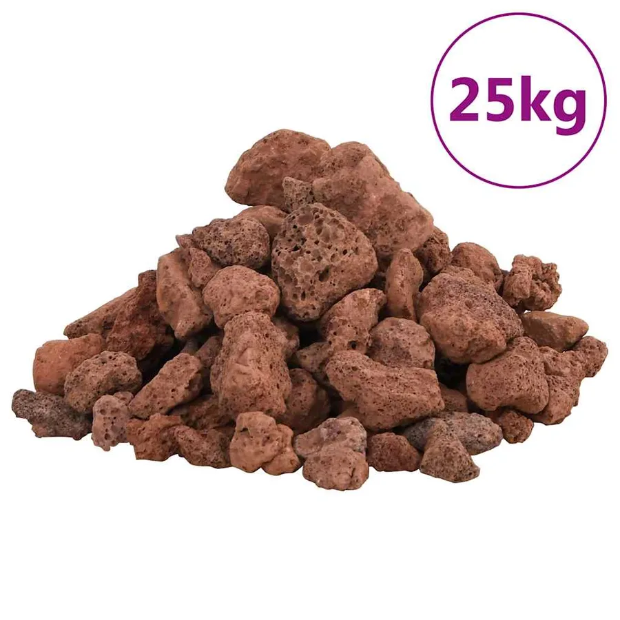 Roches volcaniques 25 kg rouge 1-2 cm - 2