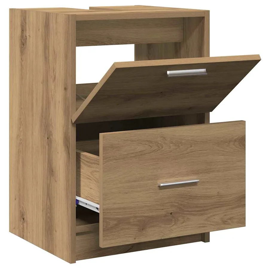 Cabinet de salle de bain Chêne artisanal 40 x 37 x 59 cm - 5