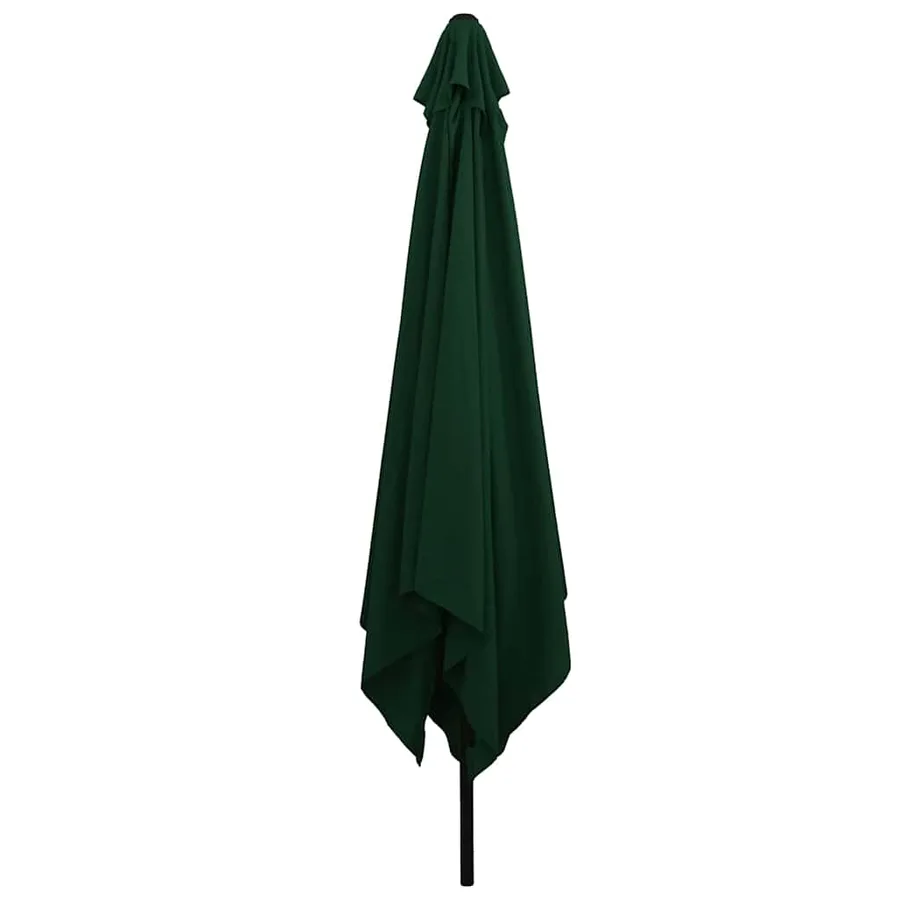Parasol de jardin Vert 295 x 295 x 245 cm Polyester et Acier - 3
