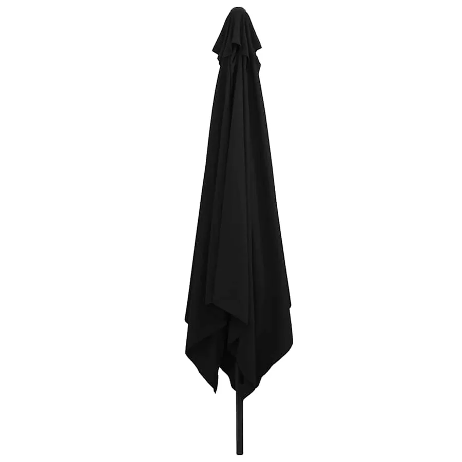 Parasol de jardin Noir 295 x 295 x 245 cm Polyester et Acier - 3