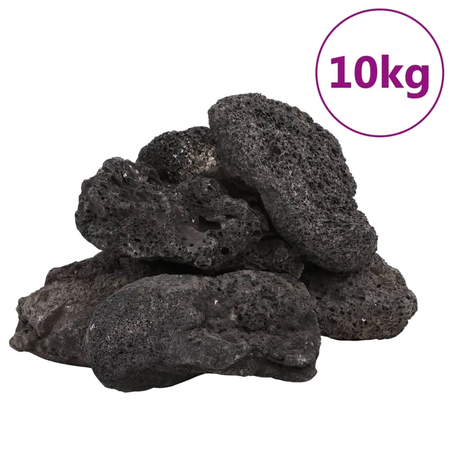 Roches volcaniques 10 kg noir 10-30 cm - 2