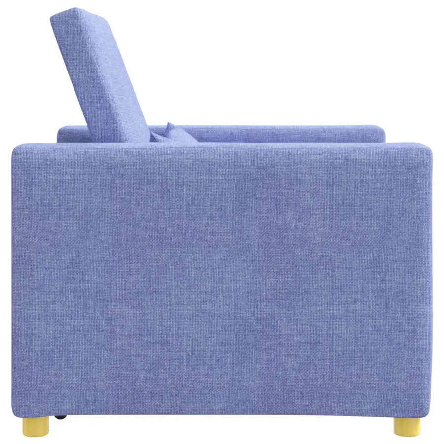 Canapé-lit escamotable simple Bleu jean 90 x 165 x 87 cm tissu - 6