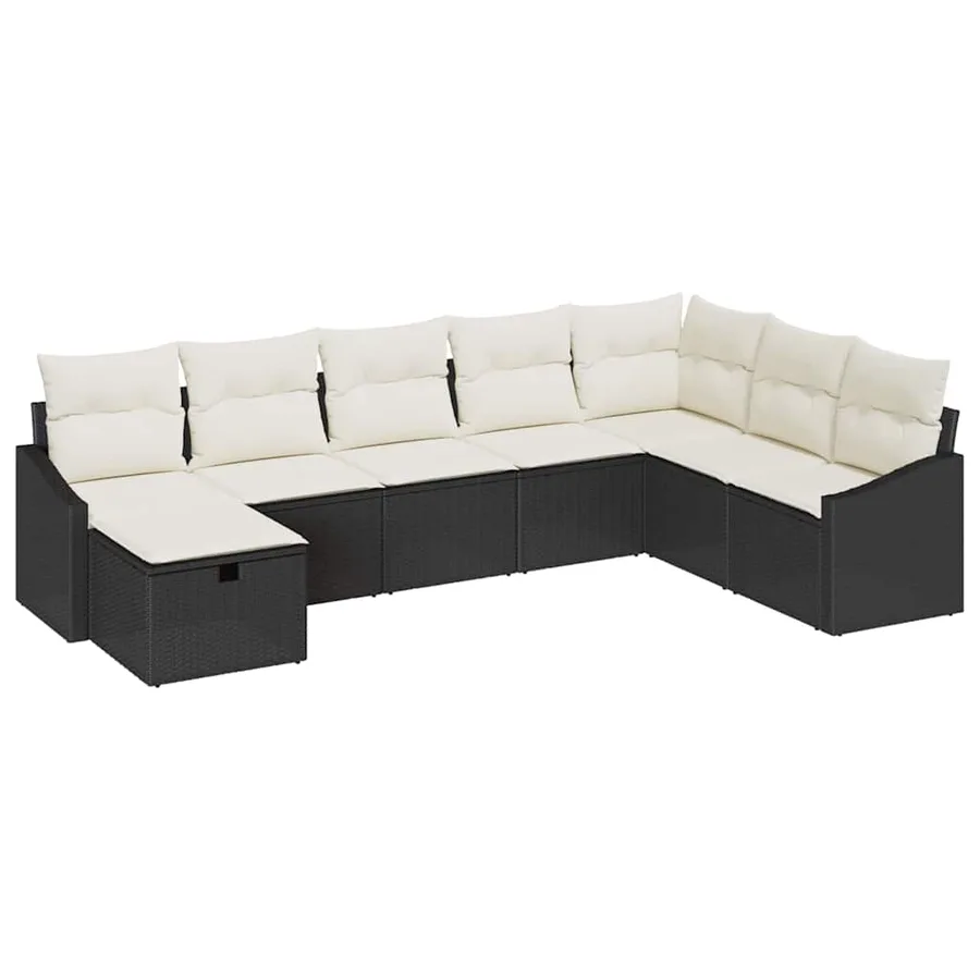 Ensemble de Canapés avec coussin 9 pcs polyrotin - 2