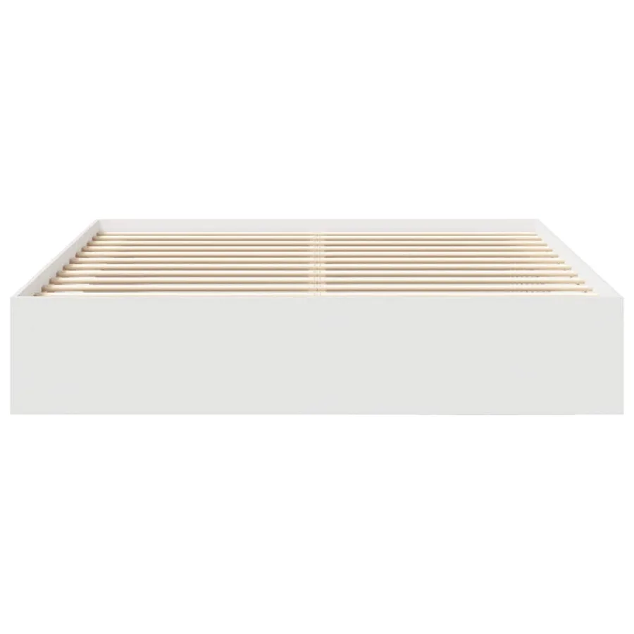Cadre de lit sans matelas blanc 180x200 cm - 5