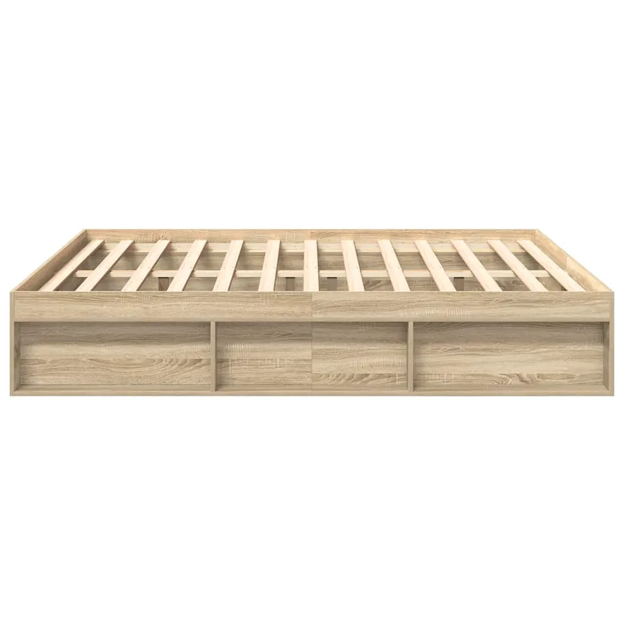 Cadre de lit sans matelas chêne sonoma 180x200 cm - 6