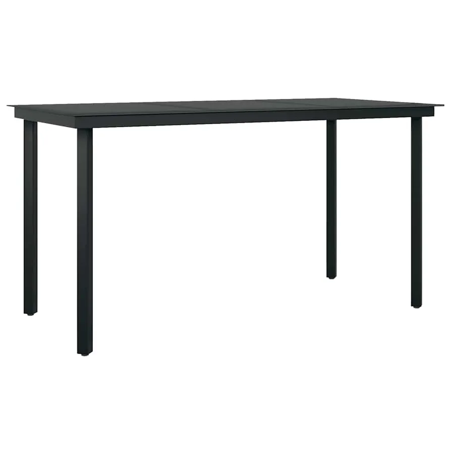 Ensemble à manger jardin coussins 5pcs marron poly rotin verre - 5
