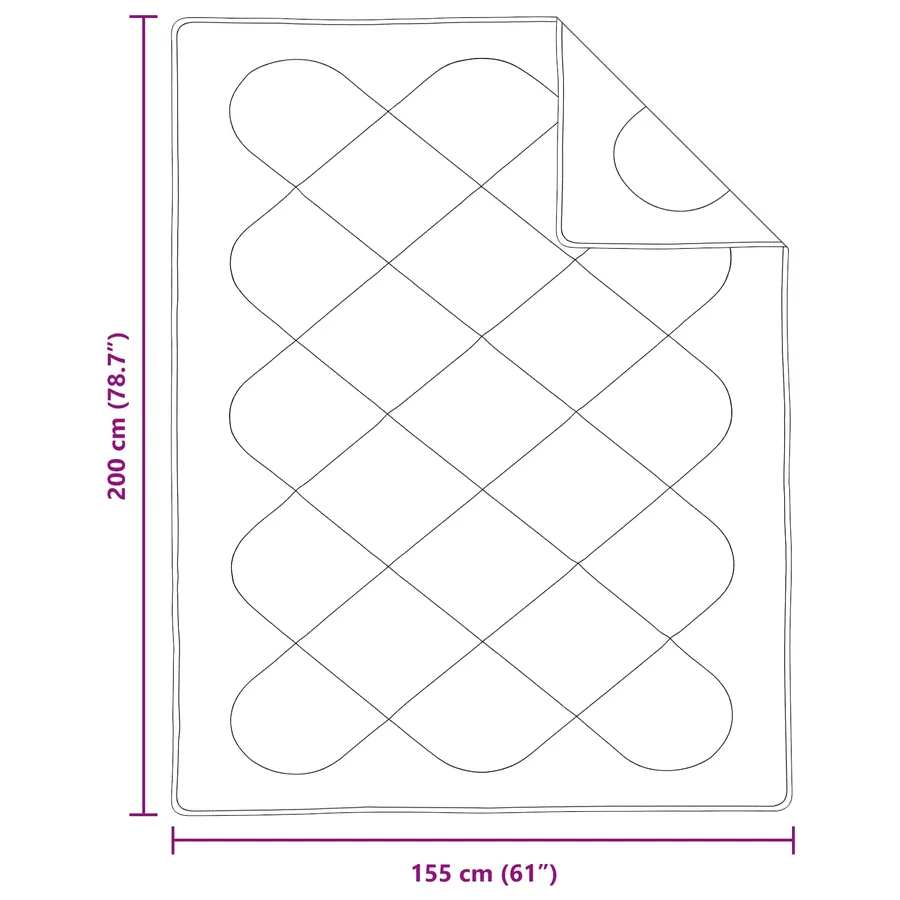 Ensemble de Duvet avec oreiller 2 pcs Blanc Microfibre - 8
