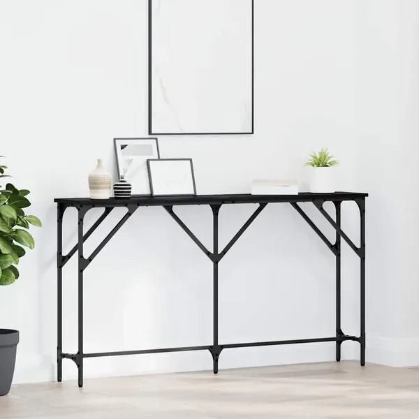 Table console Chêne noir 140 x 23 x 75 cm