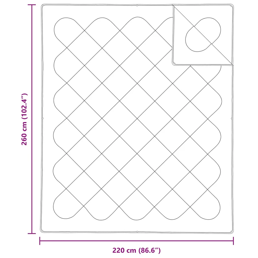 Couette avec oreiller 3 pcs Blanc Microfibre - 8