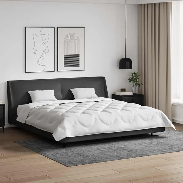 Couette avec oreiller 3 pcs Blanc Microfibre