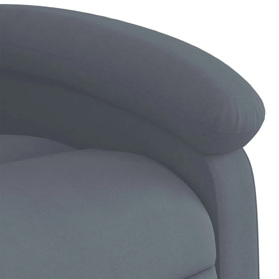 Fauteuil de massage inclinable gris foncé velours - 10
