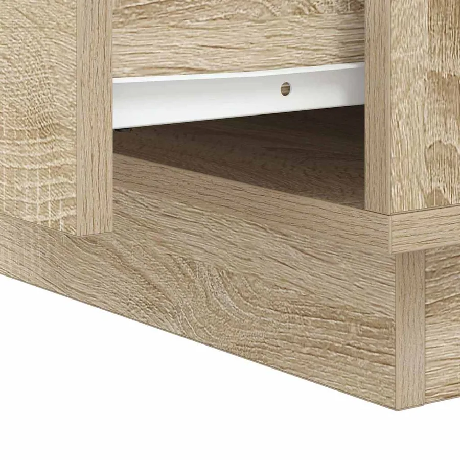 Cabinet de chevet avec tiroir Chêne Sonoma 39 x 34,5 x 50 cm - 12