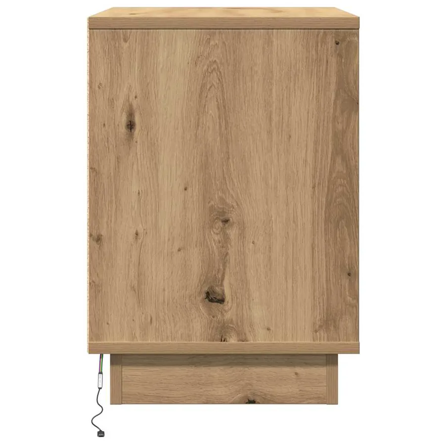Cabinet de chevet Chêne artisanal 50 x 34,5 x 50 cm. - 7