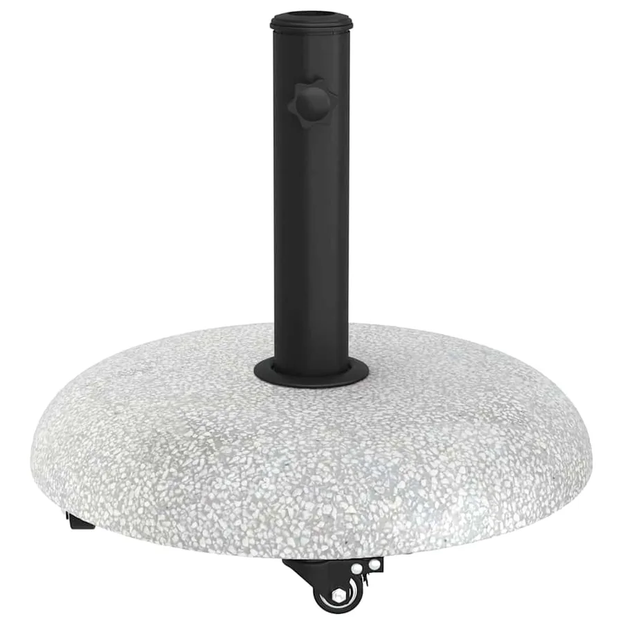 Pied de parasol 21kg Gris clair Béton Rond - 5